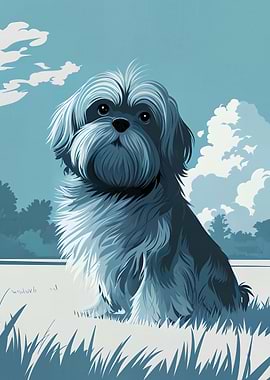 Shih Tzu Dog Portrait