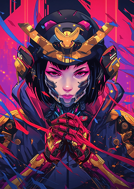 Cyberpunk Female Warrior