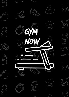 Gym Now Treadmill Poster