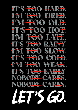 Let's Go Motivational Poster