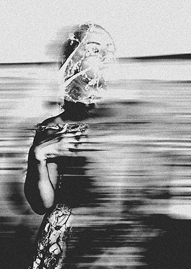 Distorted Figure in Motion