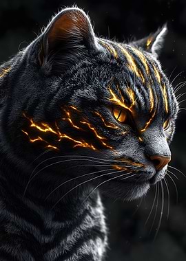 Fiery Feline Cat