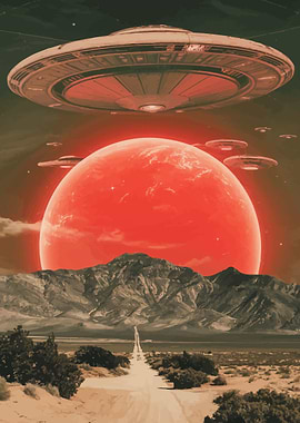 UFO Over Red Planet
