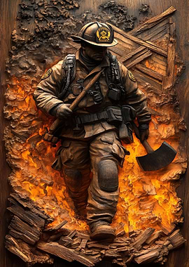 Firefighter Fireman Flame