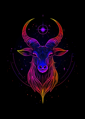 Rainbow Capricorn Zodiac