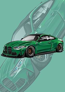 Green BMW M4