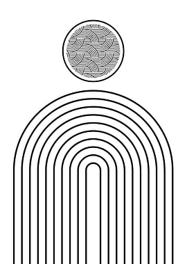 Abstract Rainbow Art