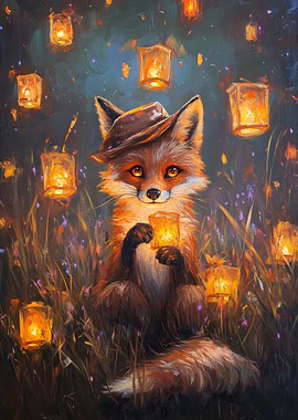 Lantern Lights and Fox