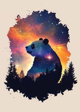Panda Galaxy Art