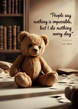 Teddy Bear with Quote