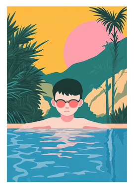 Chill Mode: Poolside Relaxation