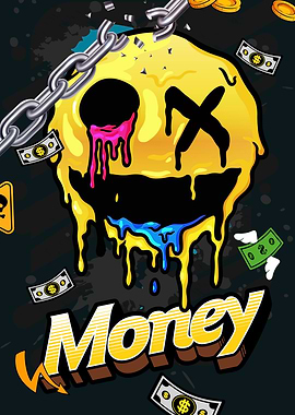 Melting Smiley Face Money