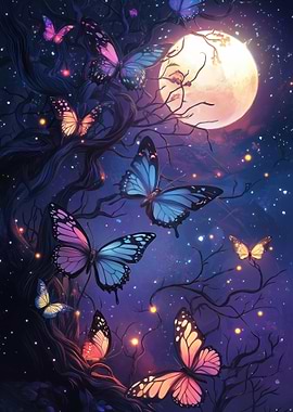 Moonlit Butterfly Haven