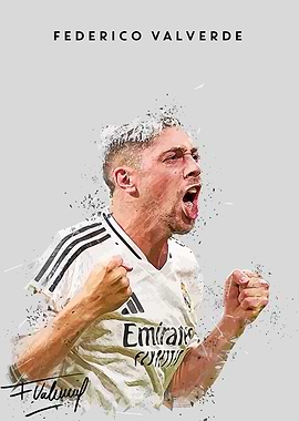 Federico Valverde Soccer Art