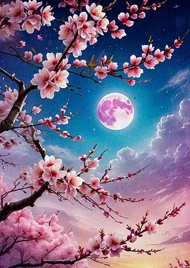 Cherry Blossom Moon