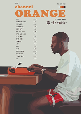 Frank Ocean - Channel Orange Album Cover' Poster, picture