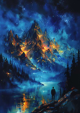 Mystical Mountain Landscape