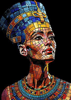 Nefertiti Mosaic Portrait