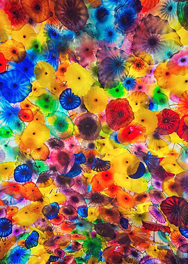 Colorful Glass Flowers