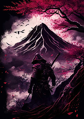 Samurai and Mountain