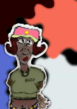 'Woman in Hat' by Archies