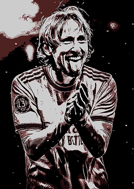 Luka Modric Football Art