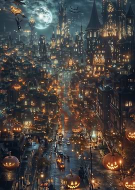 Halloween Cityscape