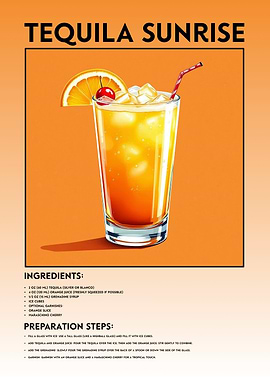 Tequila Sunrise Cocktail Recipe