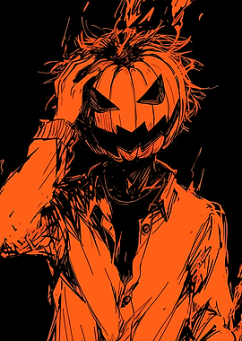 Pumpkin Head Man
