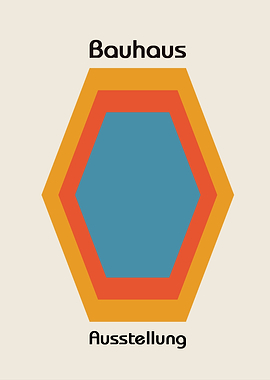 Bauhaus Geometric Poster Germany