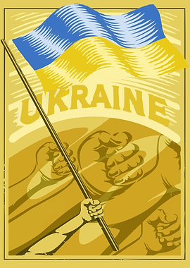 Ukraine Flag Poster