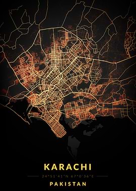 Karachi City Map