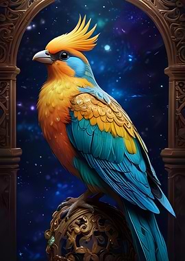 Exotic bird art