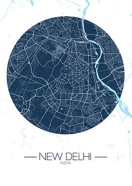 New Delhi City Map