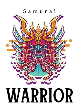 Samurai Warrior Illustration