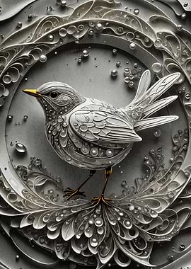 Papercut Bird