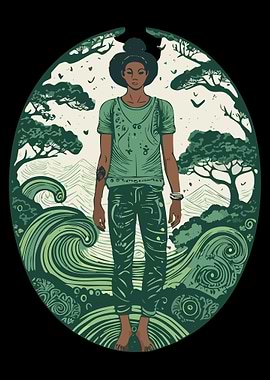 Green Nature Illustration