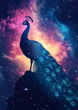Peacock in Space