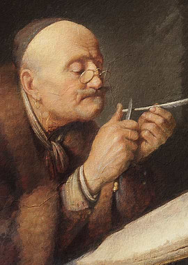 Man with Quill Pen