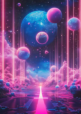 Neon Galaxy Road