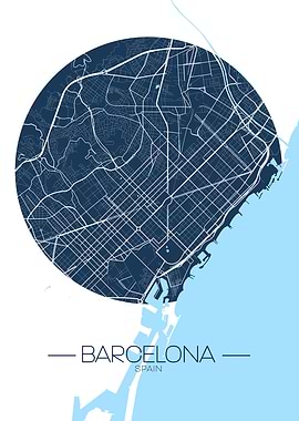 Barcelona City Map