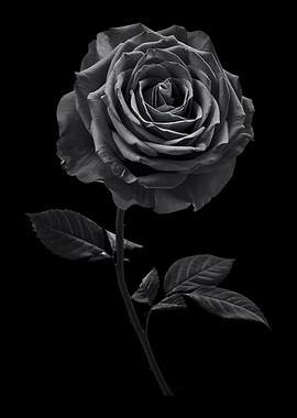 Black and White Rose