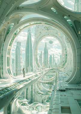 Celestial Apex Futuristic Cityscape