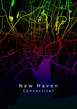 New Haven Connecticut City Map