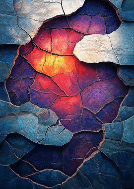 Cracked Abstract Art