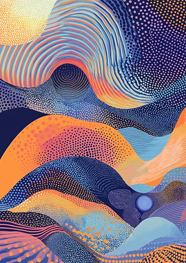 Abstract Wavy Pattern