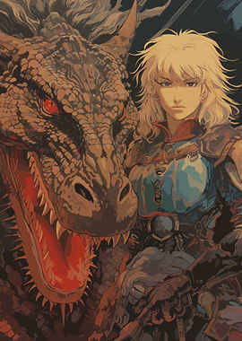 Dark Fantasy Dragon Rider