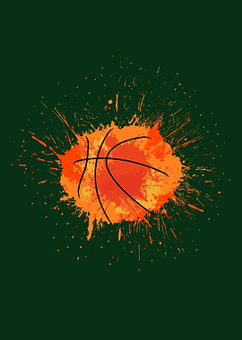 Basketball Splash Art