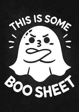 Funny Halloween Ghost - This Is Boo Sheet