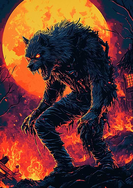 Werewolf Under Full Moon